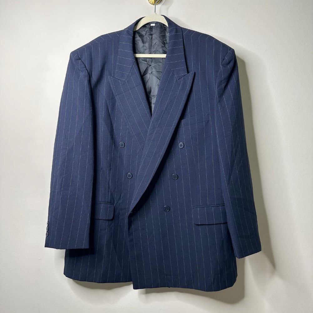 Successo Uomo by Phita Blue Suit Jacket Men's 48R